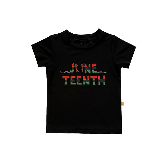 Baby & Toddler Bamboo Juneteenth T-Shirt in Black