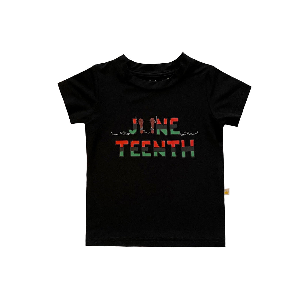 Baby & Toddler Bamboo Juneteenth T-Shirt in Black