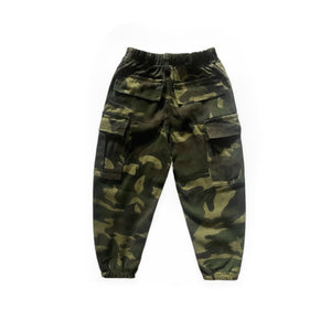 Camo Cargo Cotton Jogger Pants
