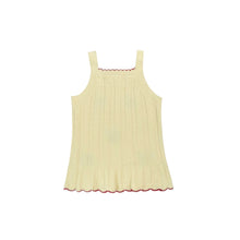 Load image into Gallery viewer, Cherry Knit Scalloped Cotton Dress