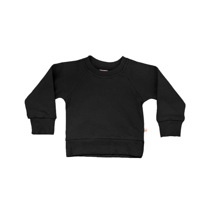 Crewneck Terry Sweatshirt in Black