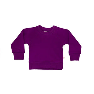 Crewneck Jersey Sweatshirt in Grape