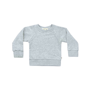 Crewneck Terry Sweatshirt in Heather Gray