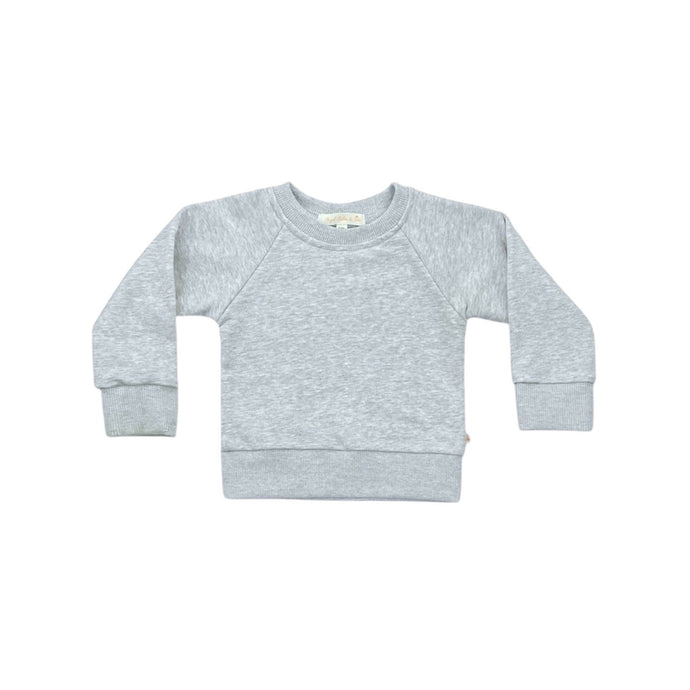 Crewneck Terry Sweatshirt in Heather Gray