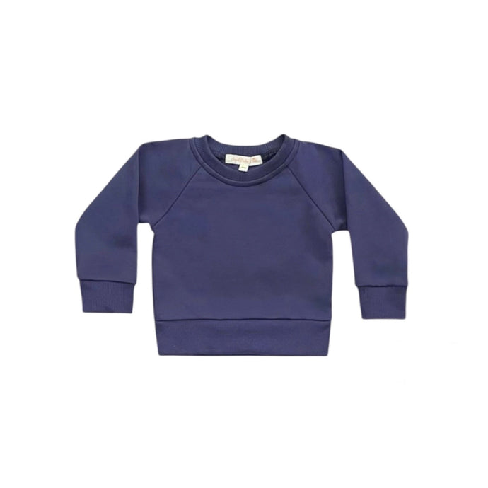 Crewneck Terry Sweatshirt in Indigo