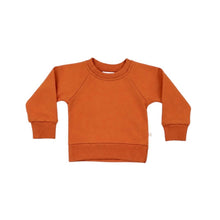 Load image into Gallery viewer, Pumpkin Orange Crewneck Terry Sweatshirt Sweatpant 2pc Sweatsuit Set