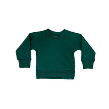Load image into Gallery viewer, Crewneck Terry Jogger Pant Sweatsuit Set in Forest Green