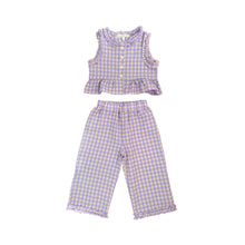 Load image into Gallery viewer, Denny Ruffled Sleeveless Capri Set in Lavender