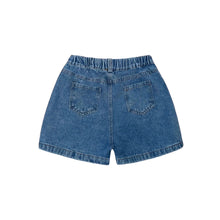 Load image into Gallery viewer, Girls' Denim Bow Skort in Medium Wash