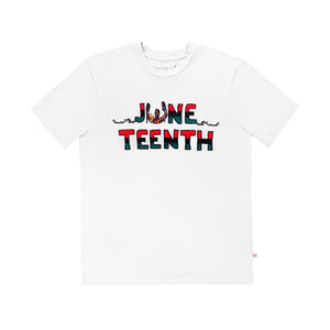 Men's Bamboo Juneteenth T-Shirt in White