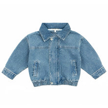 Load image into Gallery viewer, Let’s Go For A Stroll Denim Zip Jacket