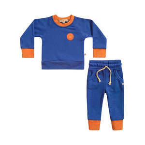 New York Basketball Crewneck Terry Jogger Pant Sweatsuit