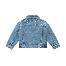 Load image into Gallery viewer, Pearl Denim Jeans Jacket in Light Wash