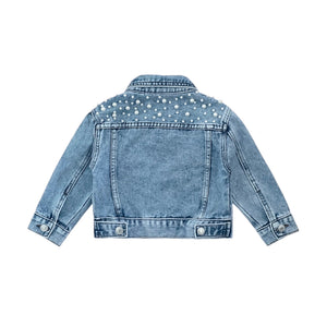 Pearl Denim Jeans Jacket in Light Wash