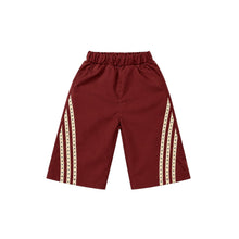 Load image into Gallery viewer, Deep Red Star Stripe Windbreaker Pant