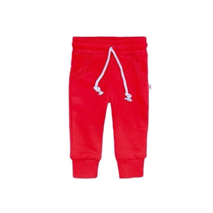 Terry Jogger Pant in Cherry Red