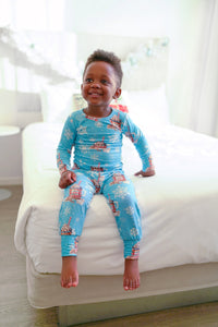 A Marshmallow Cocoa Winter Bamboo Toddler Pajama Set