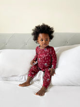 Load image into Gallery viewer, SAMPLE SALE A Merry Woofmas Bamboo Baby Pajama Set