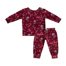 Load image into Gallery viewer, SAMPLE SALE A Merry Woofmas Bamboo Baby Pajama Set