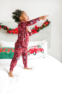 A Merry Woofmas Bamboo Toddler Pajama Set