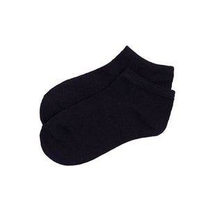 Basic Cotton Ankle Socks in Black