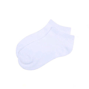 Basic Cotton Ankle Socks in White