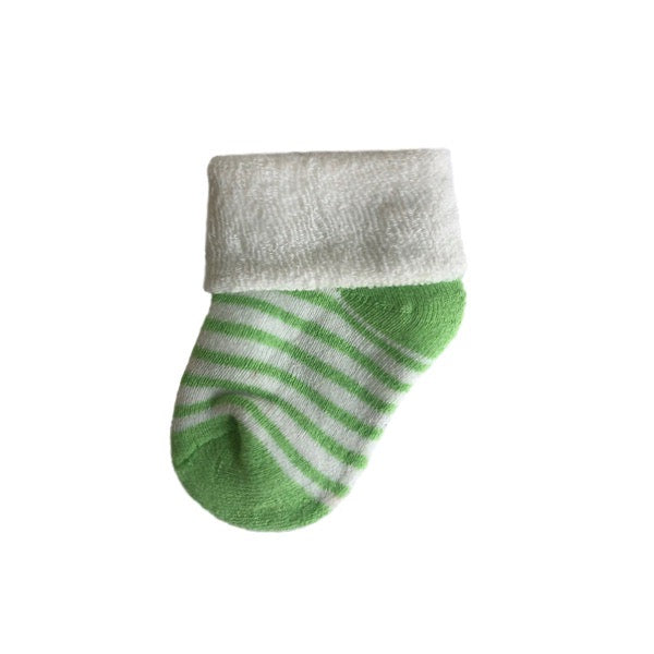 Candy Swirl Terry Socks in Green