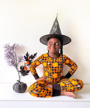 Load image into Gallery viewer, SAMPLE SALE Jack-O'-Lantern Halloween Bamboo Toddler Pajama Set
