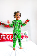 Load image into Gallery viewer, Pine Lumber Snowflake Bamboo Toddler Pajama Set