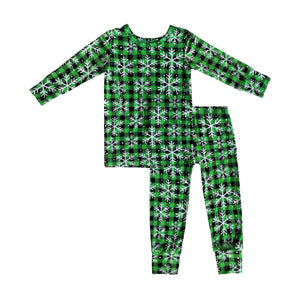 Pine Lumber Snowflake Bamboo Toddler Pajama Set
