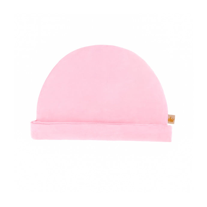 Solid Bamboo Baby Beanie Cap in Pastel Pink