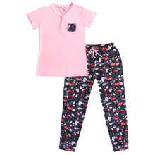 Load image into Gallery viewer, Valerie Women&#39;s Short Sleeve Bamboo Loungewear Set in Soft Pink