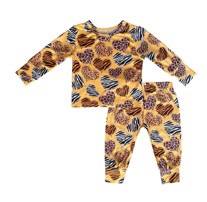 SAMPLE SALE Wild Luv Bamboo Baby Pajama Set